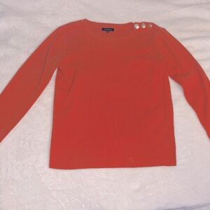 CAROLL Paris Orange gold buttons Sweater Small